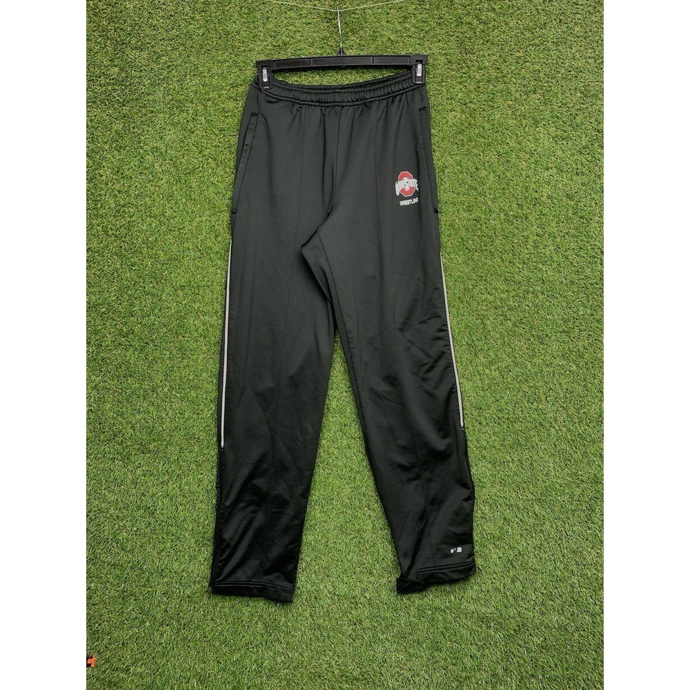Ohio State Buckeyes Nike Sweatpants Mens Small Therma Fit Joggers Y2K Ankle Zip